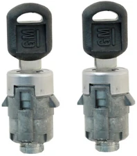 GM Door Lock Key Cylinder Barrel Tumbler Pair Set W/2 GM Small Head Keys 706592 