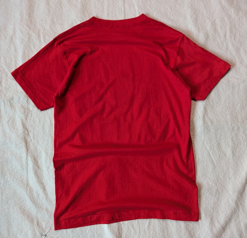 Champion Vintage 80s Red New England Patriots Graphic Single Stitch Tee USA LG - Picture 4 of 8