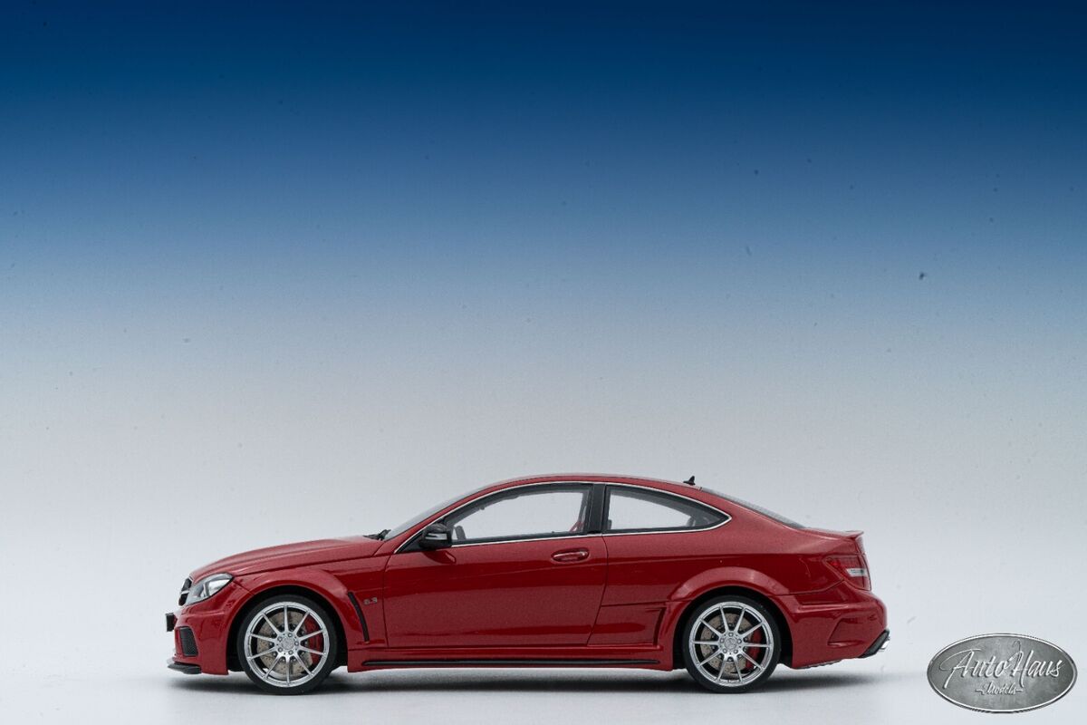 1/18 GT Spirit Mercedes Benz C63 AMG Coupe Gloss Red Black 1/18 GT Spirit Mercedes Benz C63 AMG Coupe Gloss Red Black