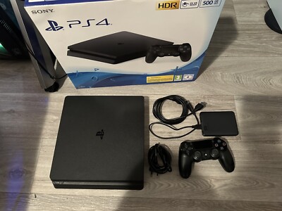 Sony PlayStation 4 Slim 500GB Spielkonsole - Schwarz (CUH-2216A)