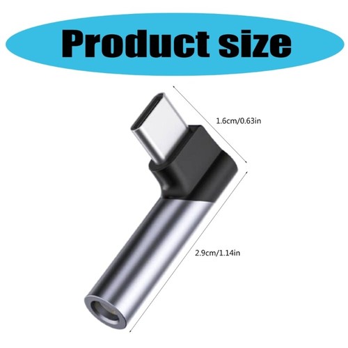 USB C to 3.5mm Audios Adapter For Gaming And Calls Type C Headphone Plugs - Photo 8/8