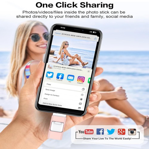 4 in 1 2TB USB 3.0 Flash Drive Memory Photo Stick for iPhone Android iPad Type C - Picture 9 of 27