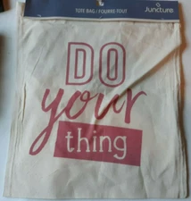 Juncture Tote Bag with handle straps "Do Your Thing" 16 x 14 in