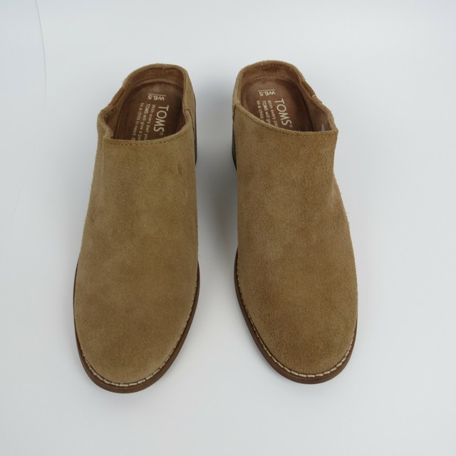 tan suede mules ladies