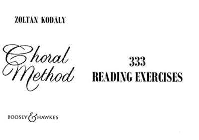 Choral Method: 333 Reading Exercises - Paperback NEW Kodaly, Zoltan 2004-06