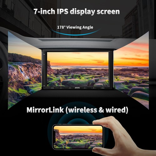 ATOTO S8MS Autoradio 7" QLED Touchscreen 2-DIN Bluetooth Carplay 4G LET 4G+32GB - Bild 5 von 11