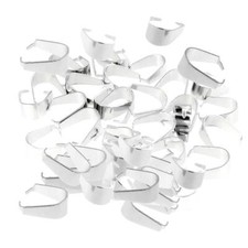 100 Pieces Tone Charm Pendant Bail Connector for DIY