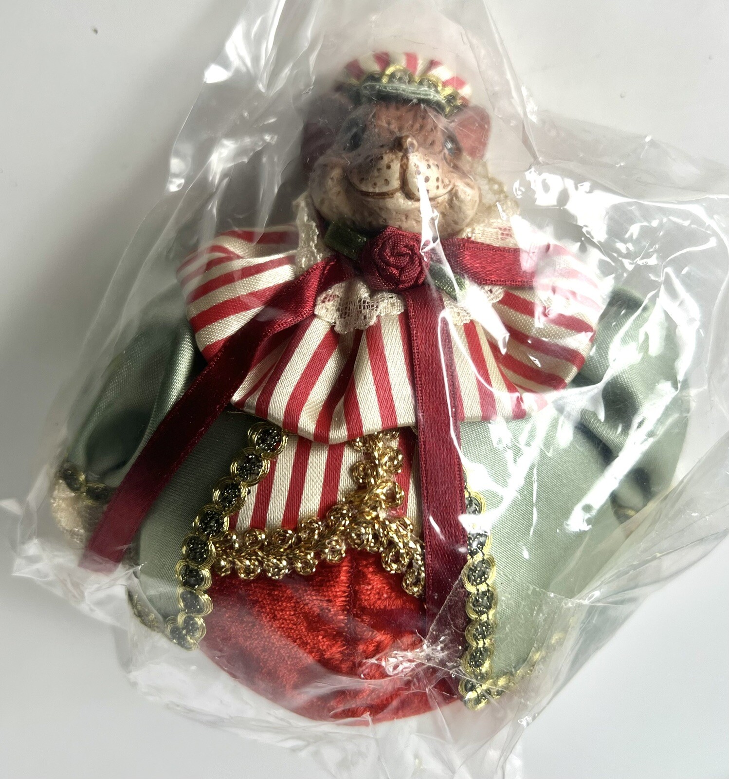 Wayne Kleski Velvet Christmas Mouse Jester Katherine’s Collection 4.5”x5” NEW