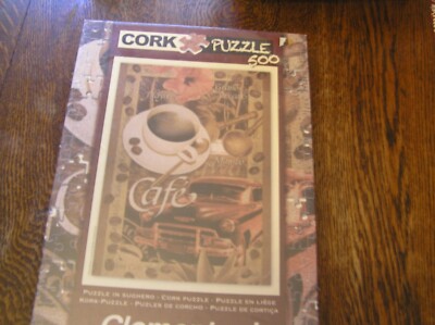 Clementoni 500~Pc CORK Puzzle #30203 CAFE by Anna Browne Italy Coffee Beans~~NIB