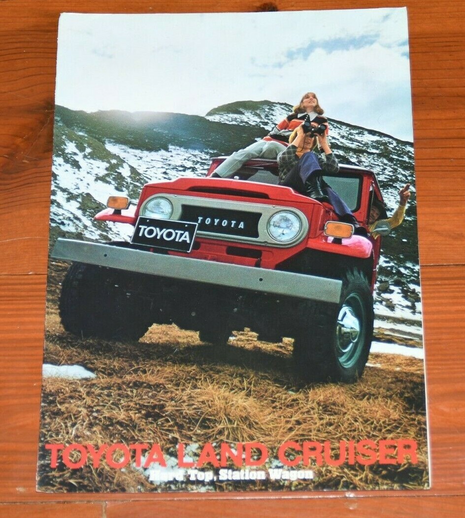 Vintage 1970 1971 Toyota Land Cruiser SUV Original Brochure Sales