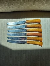 Vintage set 6 Steak knives Westall Richardson Sheffield England 