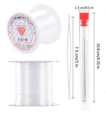 0.8  mm Elastic Beading Thread Cord Set with 2 Needles   Bracelet  Jewelry Kit
