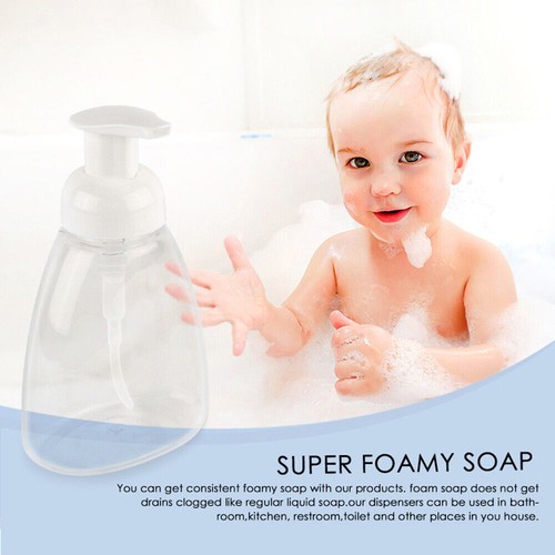5 Stck. Klar Gel Kunststoff Dusche Schäumen Flasche Seifenspender Flüssigkeitspumpe Behälter - Bild 9 von 15