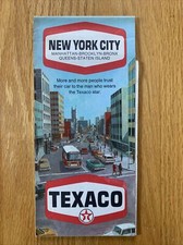 Texaco Map New York City Manhattan Brooklyn Bronx Queens Staten Island 1969