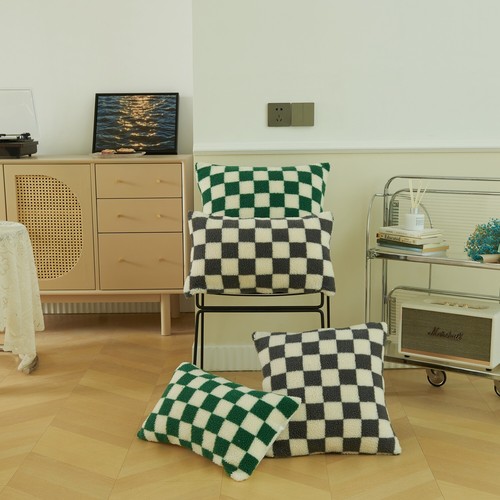 Schachbrettmuster Dekorative Kissenbezug Kissenhülle Checkerboard Cushion Cover - Bild 6 von 34