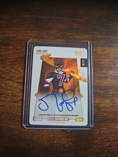 2024 Bo Jackson Battle Arena Matt Leinart Auto 41/50 Fire BFA-133 Line-Art SSP