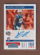 2019 Contenders NFL Auto #18 Jamie Collins - New England Patriots - 181 - 🔥🏈🔥