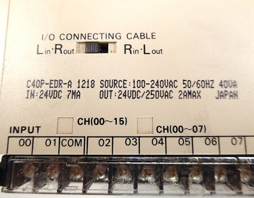Controlador de expansión de E/S programable OMRON C40P-EDR-A PLC - Imagen 2 de 12