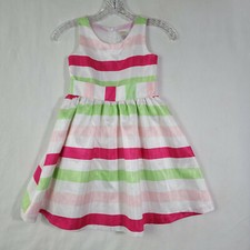 Gymboree Dress Girls Pastel Halter Party Easter Spring W/Bow Size 6 Bright 2017