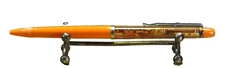 "Eskesen"  Floaty   Vintage  Danish  c.1973's  Orange&CT  Ballpoint  pen  w/case