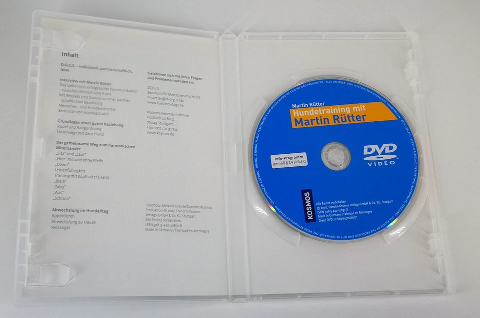 Hundetraining mit Martin Rütter DVD Ratgeber Hunde Erziehung D.O.G.S. Methode - Bild 3 von 4