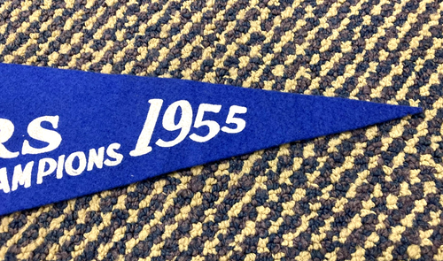 1955 Brooklyn Dodgers NL Champions Bum Scroll Pennant **Incredible Condition** - Picture 3 of 3