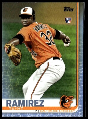 2019 Topps 583 Yefry Ramirez Baltimore Orioles RC Father's Day Blue 17/50