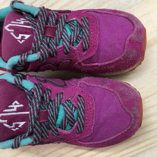 New Balance Shoes Youth 11.5W 574 Training Sneaker Purple Suede Logo KL547NFP - Picture 6 of 17