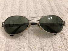 Authentic GUESS GU5040 204-2 90s Vintage Silver Aviator Sunglasses 56 18 125