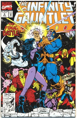INFINITY GAUNTLET #6 VF, George Perez, Marvel Comics 1991 Stock Image