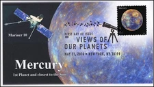 AO- 5069-2, 2016, Views of our Planets,  Add-on Cover, First Day Cover, Pictoria