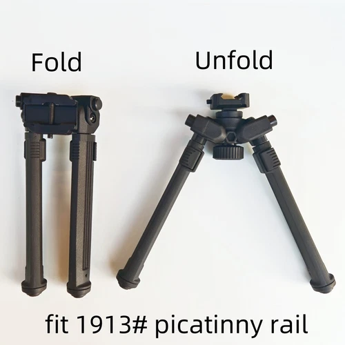1913 Faltbares Zweibein - Verstellbares Gewehr Zweibein Aluminium & Polymer für die Jagd - Bild 1 von 13