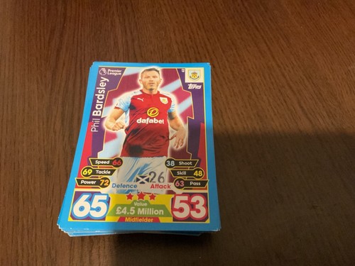 Topps Match attax premier league 2017/18 trading cards choose your cards SET 1 - Picture 81 of 252