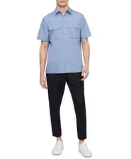 Calvin Klein Men's Stretch Double-Pocket Shirt SIZE LARGE NEW WITH TAGS