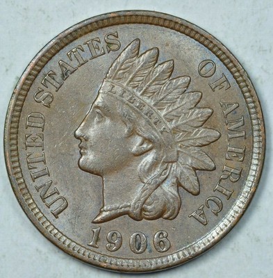 Download 1906 Indian Head One Cent 1C Mint State Uncirculated MS UNC | eBay