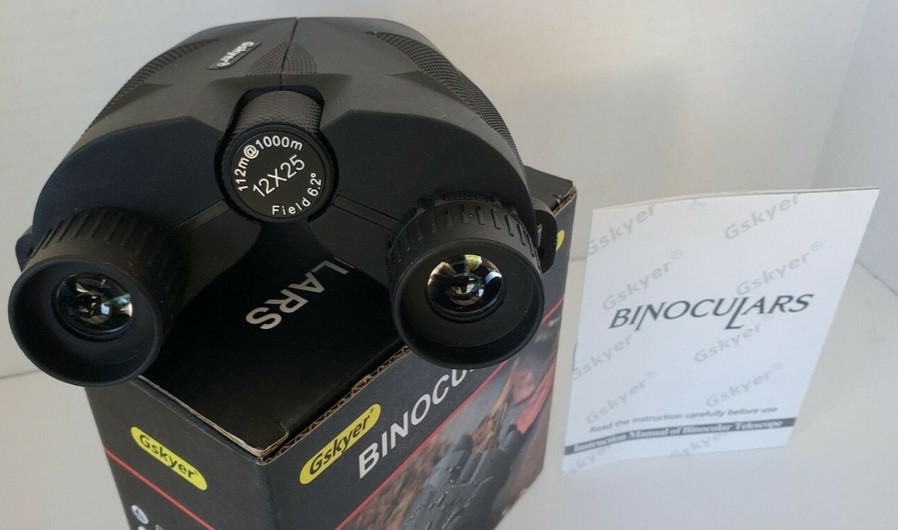 Gsyker Binoculars, Binoculars for Adults, Bird Watching, 12X25 New in Box