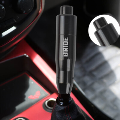Integra Shift Knob JDM Style Black Aluminum Automatic Shift Knob - Universal Fit Bride Look Auto Shift Knob With Button - Foto 3