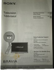 Sony Bravia Television TV KDL-48W600B 48W590E 48W580B 40W600B 40W590B Manual