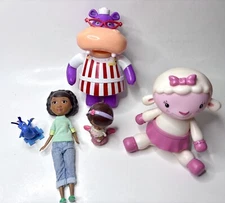 McStuffins DISNEY JR DOC Toys Lamble Dragon Mom Hippo LOT OF 5