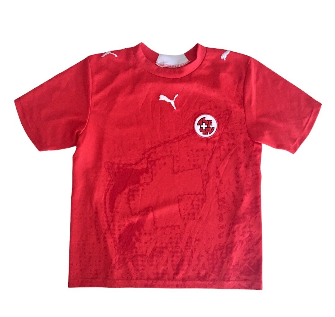 SWITZERLAND 2006/08 Puma Football Shirt 10 Boys Vintage Soccer Jersey