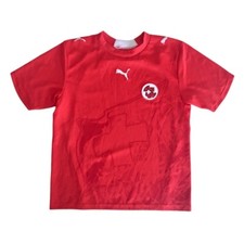 SWITZERLAND 2006/08 Puma Football Shirt 10 Boys Vintage Soccer Jersey