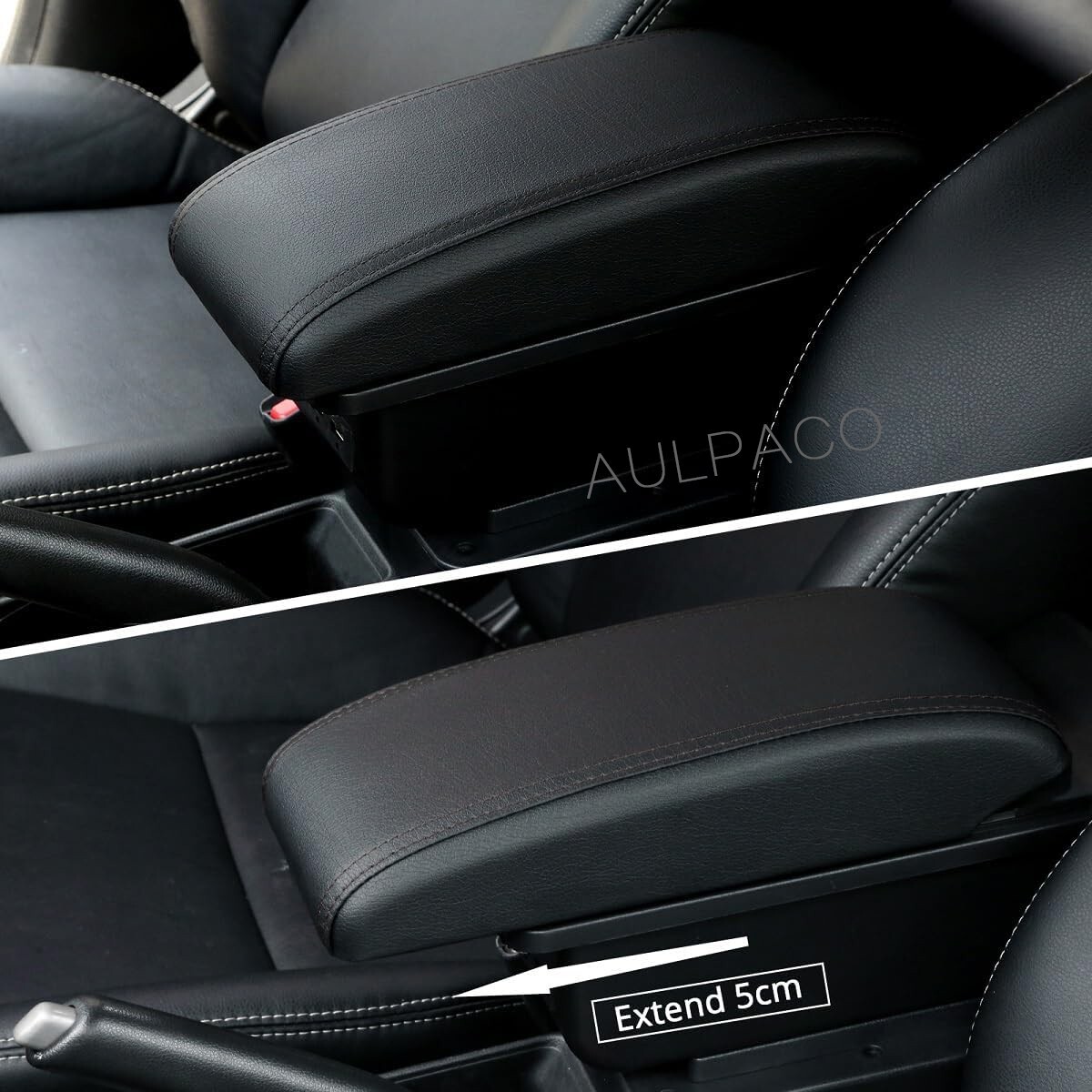 OLYROL Center Armrest Storage Box With USB For Nissan Versa 2012-2019