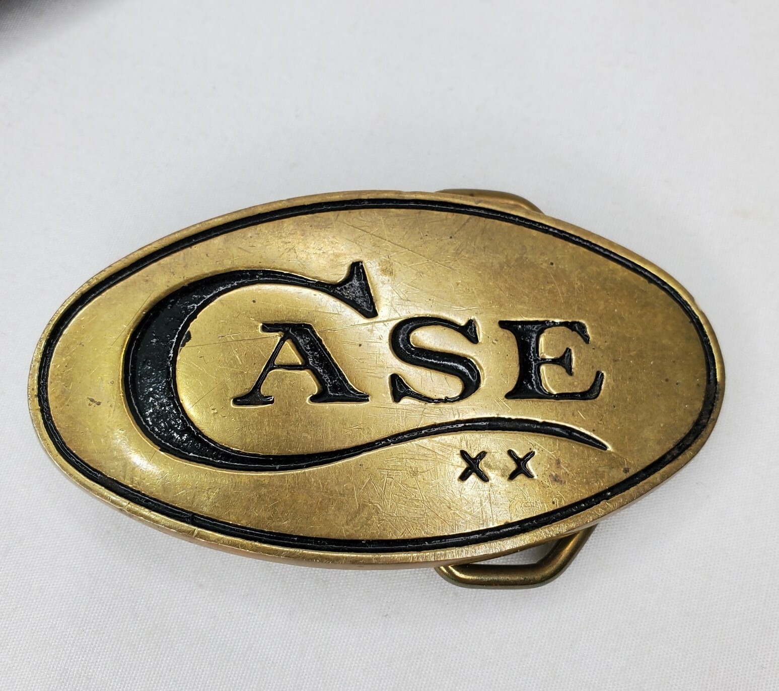 Vintage Case XX Knives Belt Buckle Brass Knife Baron … Gem