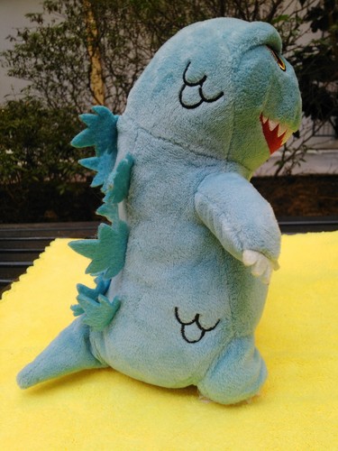 Godzilla Blue Fatty 8" Plush Doll Pre-owned VG Condition Kidrobot Toho - Picture 5 of 9