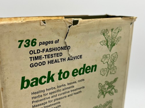 Back to Eden Kloss Family Edition - Jethro Kloss 1972 4th Edition Hardcover DJ - Picture 9 of 15