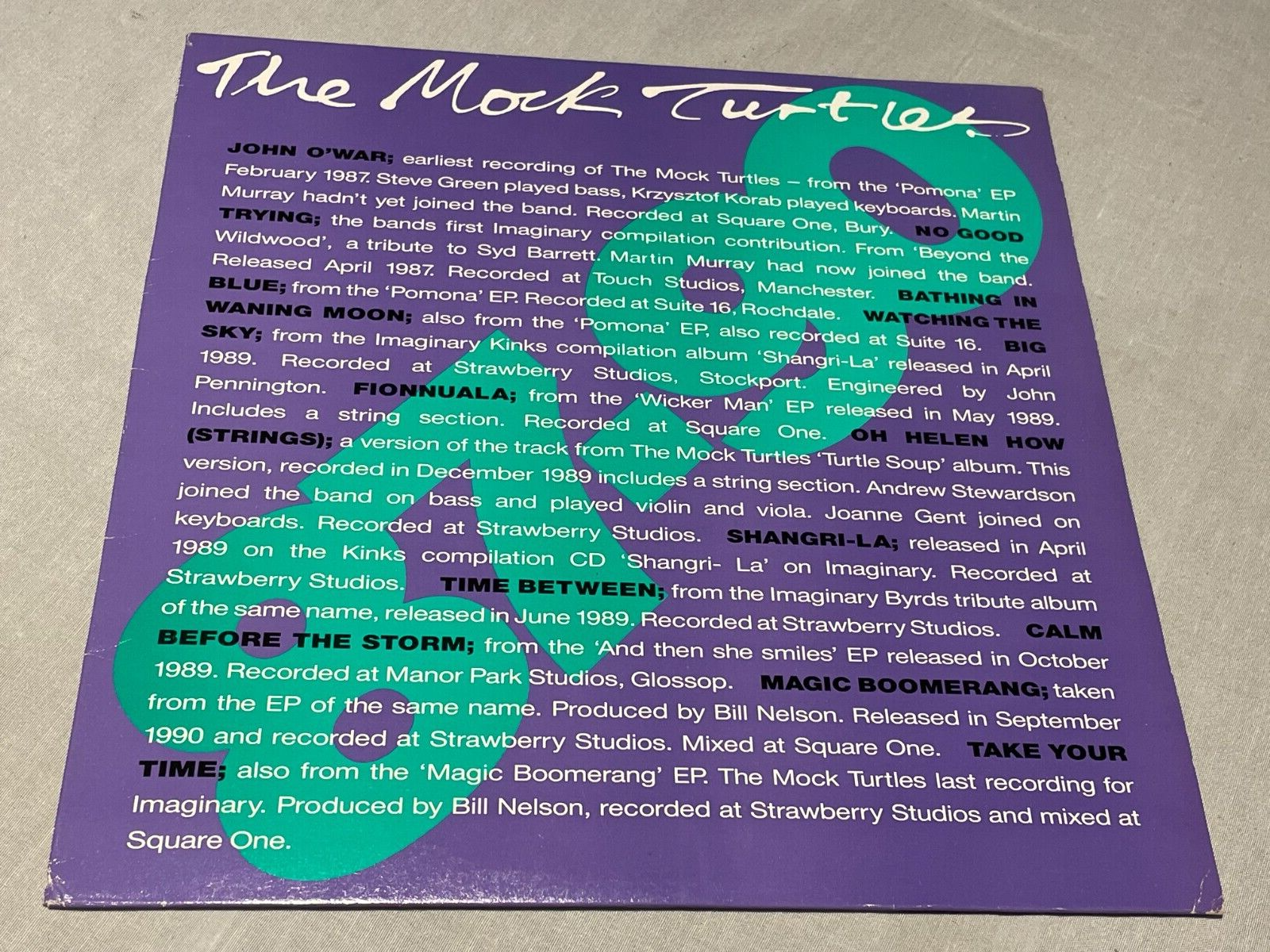 The Mock Turtles - 87-90 - Vinyl Record LP Album + Inner  1991 Imaginary Records