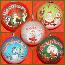 Christmas Ornament Ball Personalized The Name People Many Colors Pick Name Xmas
