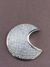 Crescent Moon Style Silver Tone Pendant