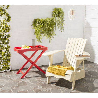 SAFAVIEH Outdoor Collection Mopani Chair | Off White |