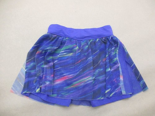 ADIDAS Size 6 Girls Blue Stretch Waist Flowy Pleated Athletic Tennis Skort 698 - Picture 6 of 7